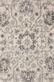 Summon Winter White Transitional Runner Rug