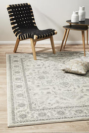 Summon Winter White Transitional Rug