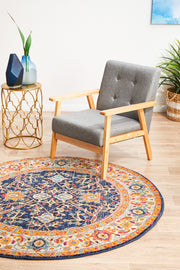 Summon Splash Multi Transitional Round Rug