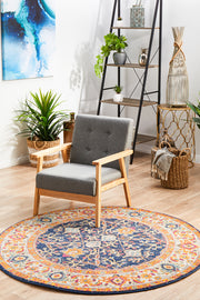 Summon Splash Multi Transitional Round Rug