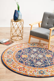 Summon Splash Multi Transitional Round Rug