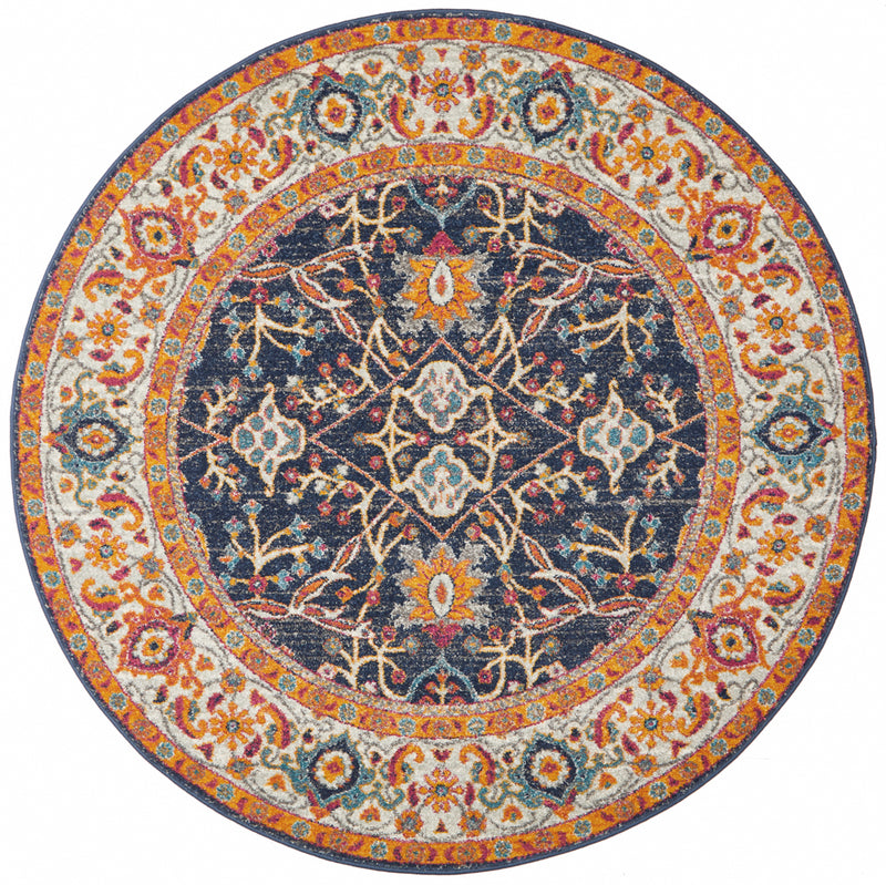 Summon Splash Multi Transitional Round Rug