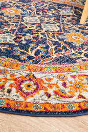 Summon Splash Multi Transitional Round Rug