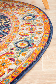 Summon Splash Multi Transitional Round Rug