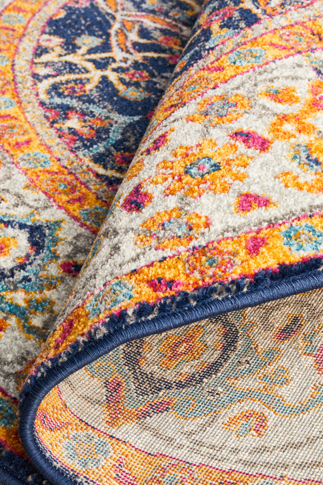 Summon Splash Multi Transitional Round Rug