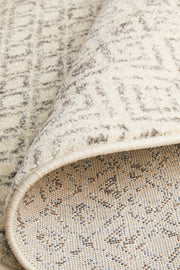 Summon Diamond Grey Transitional Round Rug