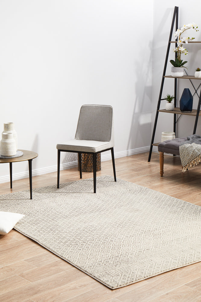 Summon Diamond Grey Transitional Rug