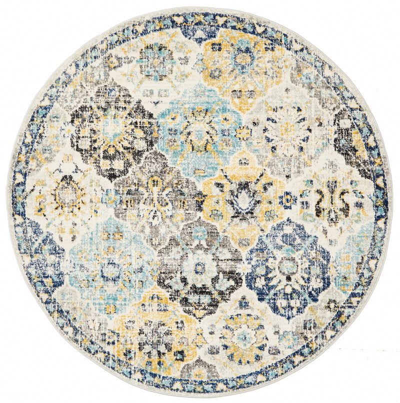 Summon Poppy Multi Transitional Round Rug