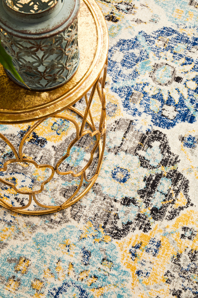 Summon Poppy Multi Transitional Round Rug