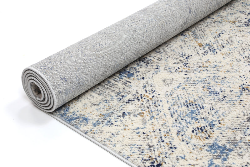 Appearance Ikat Navy Blue Rug