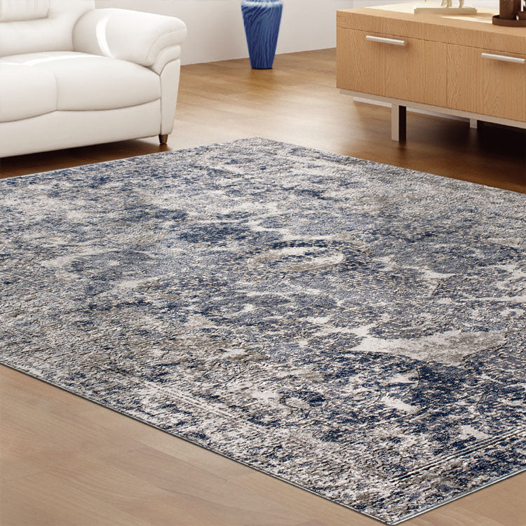 Heartburn Purpose Navy Runner Rug