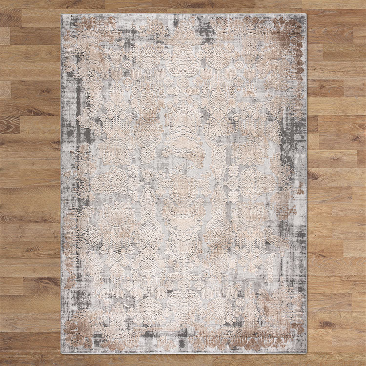 Heartburn Motive Grey Runner Rug