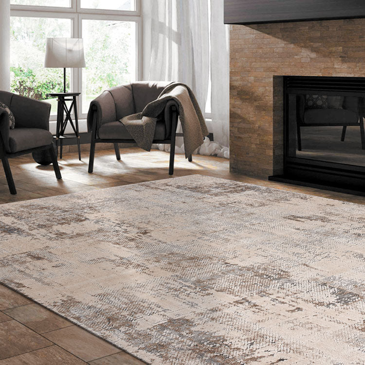 Heartburn Siding Ivory Runner Rug
