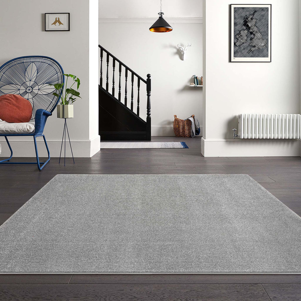 Thick Grey Rug Modern Soft thick plain grey Rug — SydneyRugsOnline