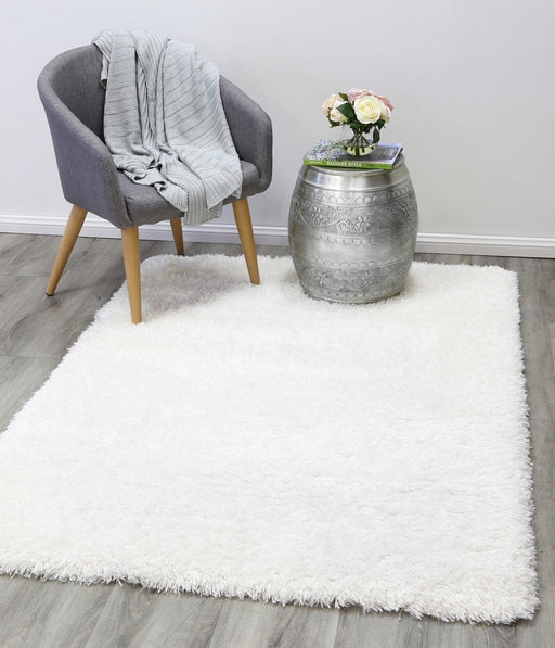 Flucat Shag White Rug