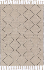 Leilani Diamond Tassel Ash Rug