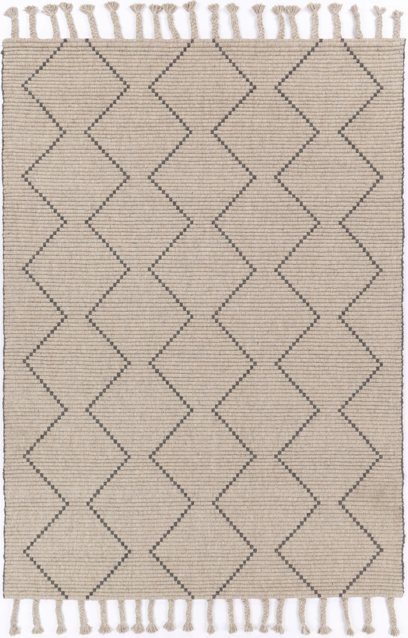 Leilani Diamond Tassel Ash Rug