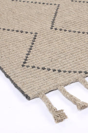 Leilani Diamond Tassel Ash Rug
