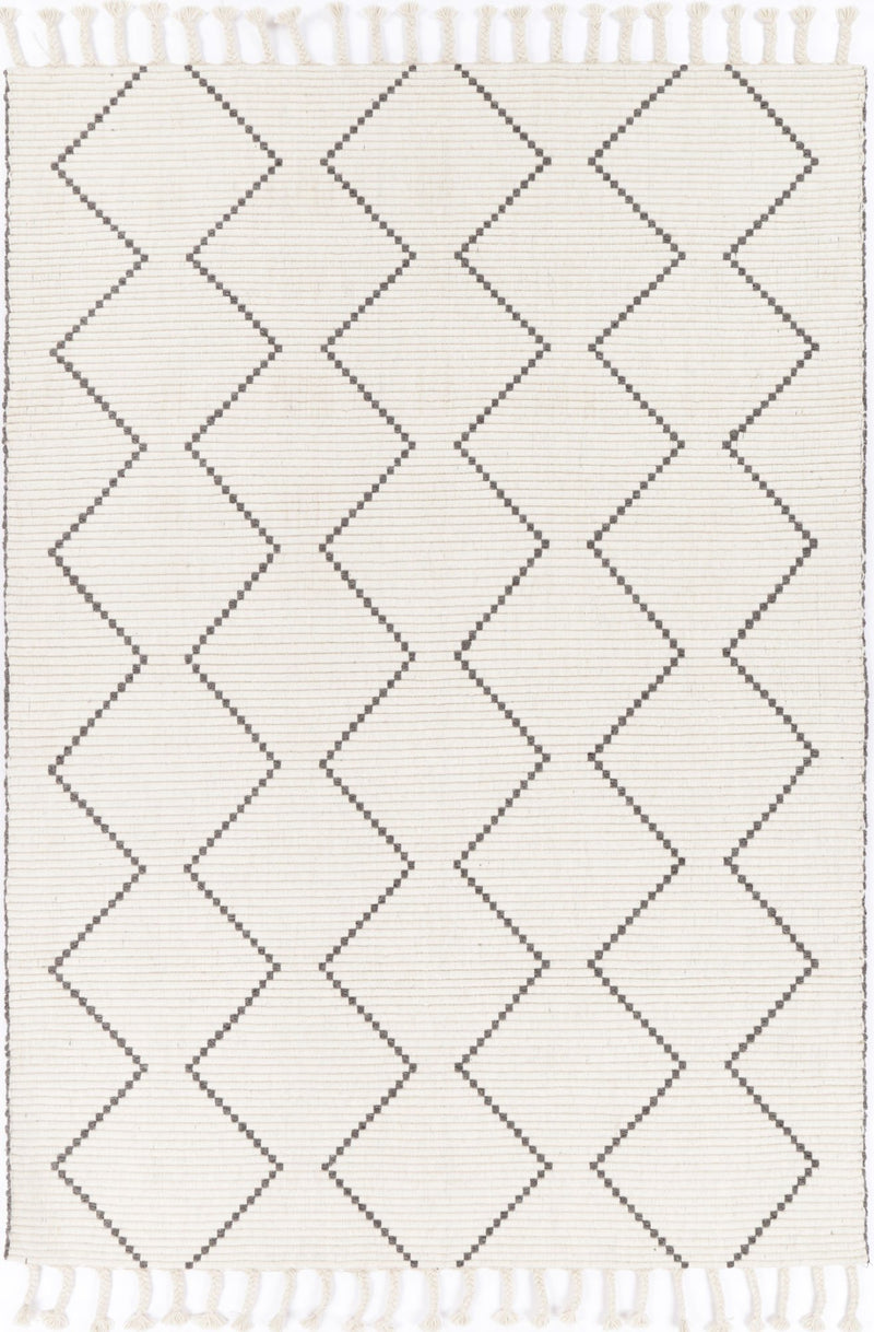 Leilani Diamond Tassel Cream Rug
