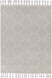 Leilani Diamond Tassel Grey Rug