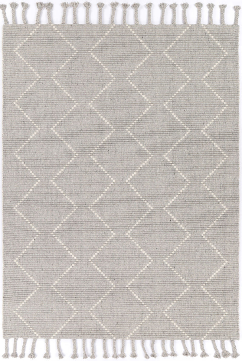 Leilani Diamond Tassel Grey Rug