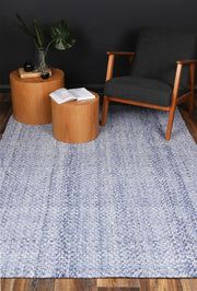 Zayna Chignon Wool Blend Blue Rug