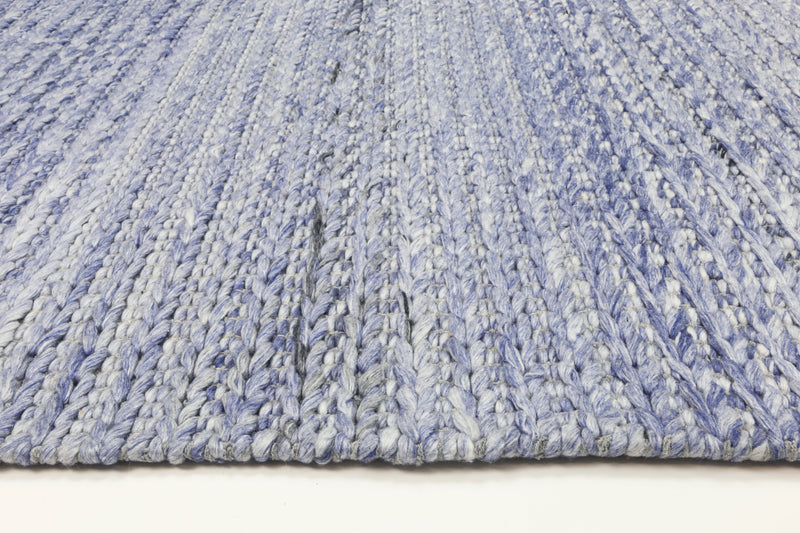 Zayna Cue Wool Blend Blue Rug