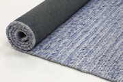 Zayna Cue Wool Blend Blue Rug