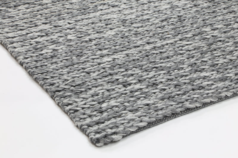 Zayna Cue Wool Blend Charcoal Rug