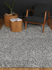 Zayna Cue Wool Blend Charcoal Rug