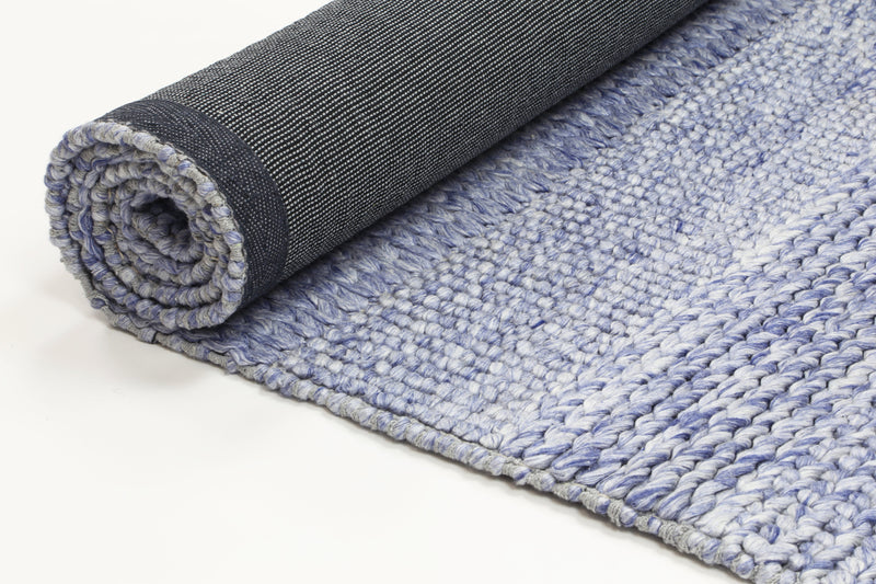 Zayna Grace Wool Blend Blue Rug
