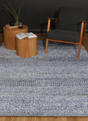 Zayna Grace Wool Blend Blue Rug