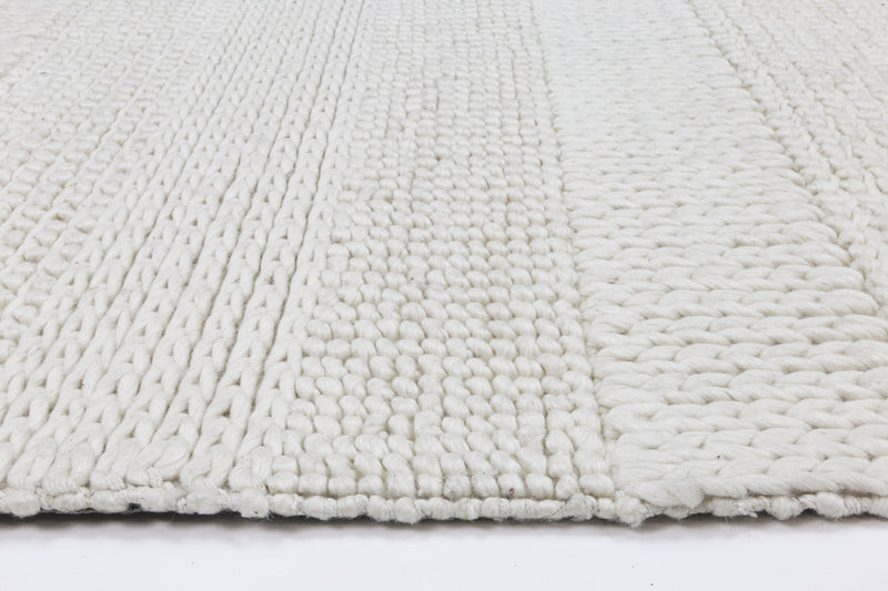 Zayna Grace Wool Blend White Rug