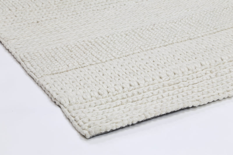 Zayna Grace Wool Blend White Rug