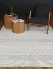 Zayna Grace Wool Blend White Rug