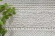 Zayna Grace Wool Blend White Rug