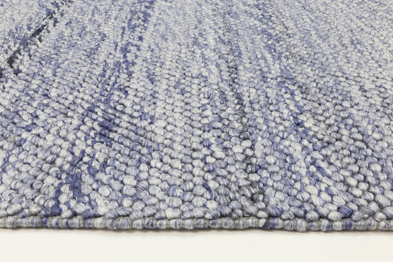 Zayna Loopy Wool Blend Blue Rug