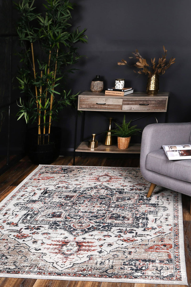 Havana Ankara Oriental Light Grey Rug