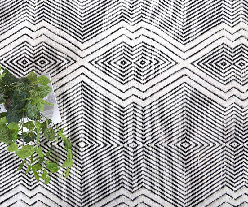 Himalaya Saw Ivory Wool Rug