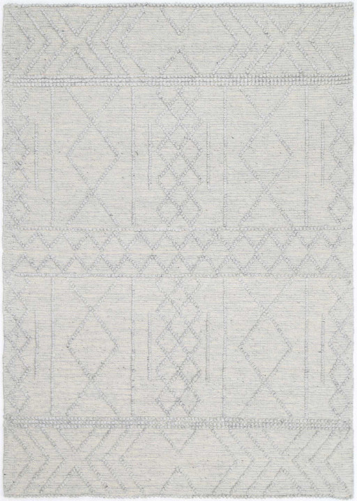 Himalaya Diamond Tribal Grey Wool Rug