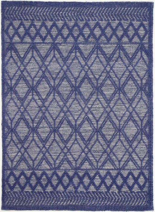 Himalaya Tribal Blue Wool Rug