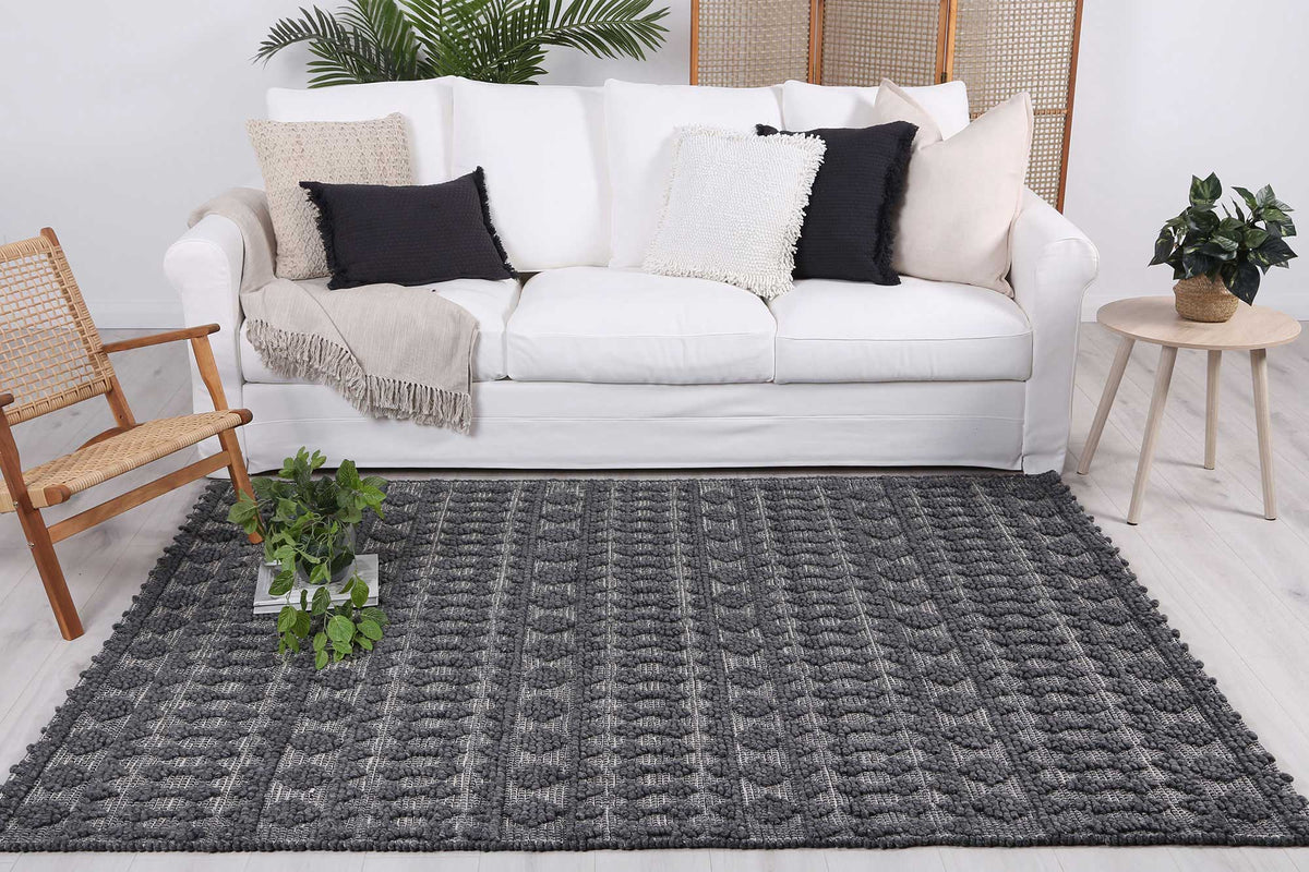Himalaya Fine Tribal Grey Wool Rug — SydneyRugsOnline