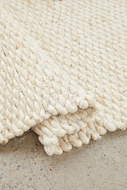 Apiary White Runner Rug
