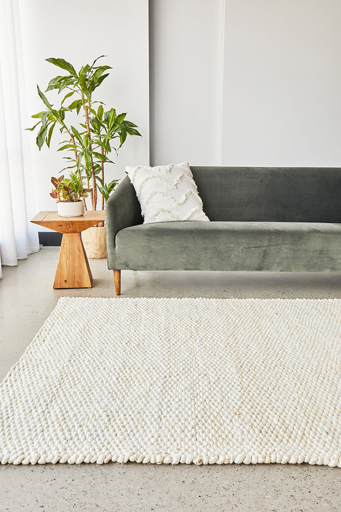Apiary White Rug