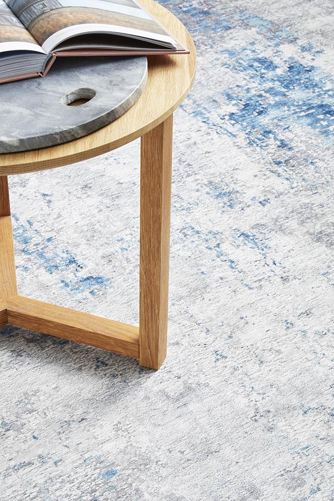 Phantom Faintly Blue Runner Rug