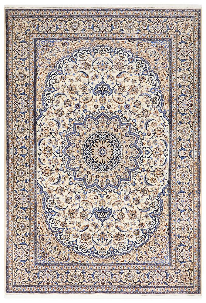 PERSIAN NAEN 14 Blue Beige Rug