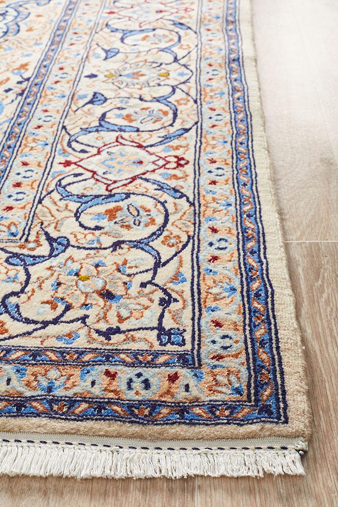 PERSIAN NAEN 14 Blue Beige Rug