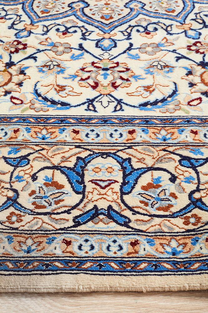 PERSIAN NAEN 14 Blue Beige Rug