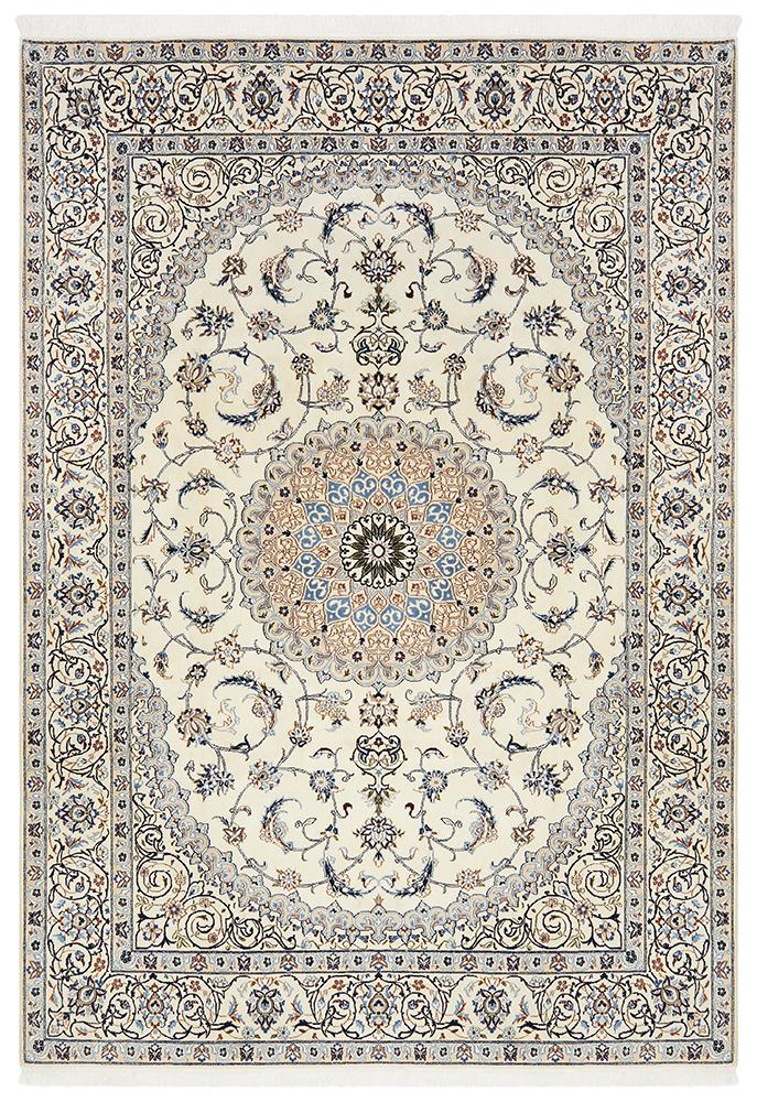 PERSIAN NAEN 14 Blue Cream Rug