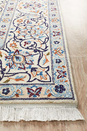 PERSIAN NAEN 14 Blue Cream Rug